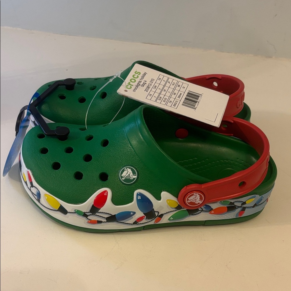 CROCS crocslight holiday clog Kids' light up Christmas lights holiday lights